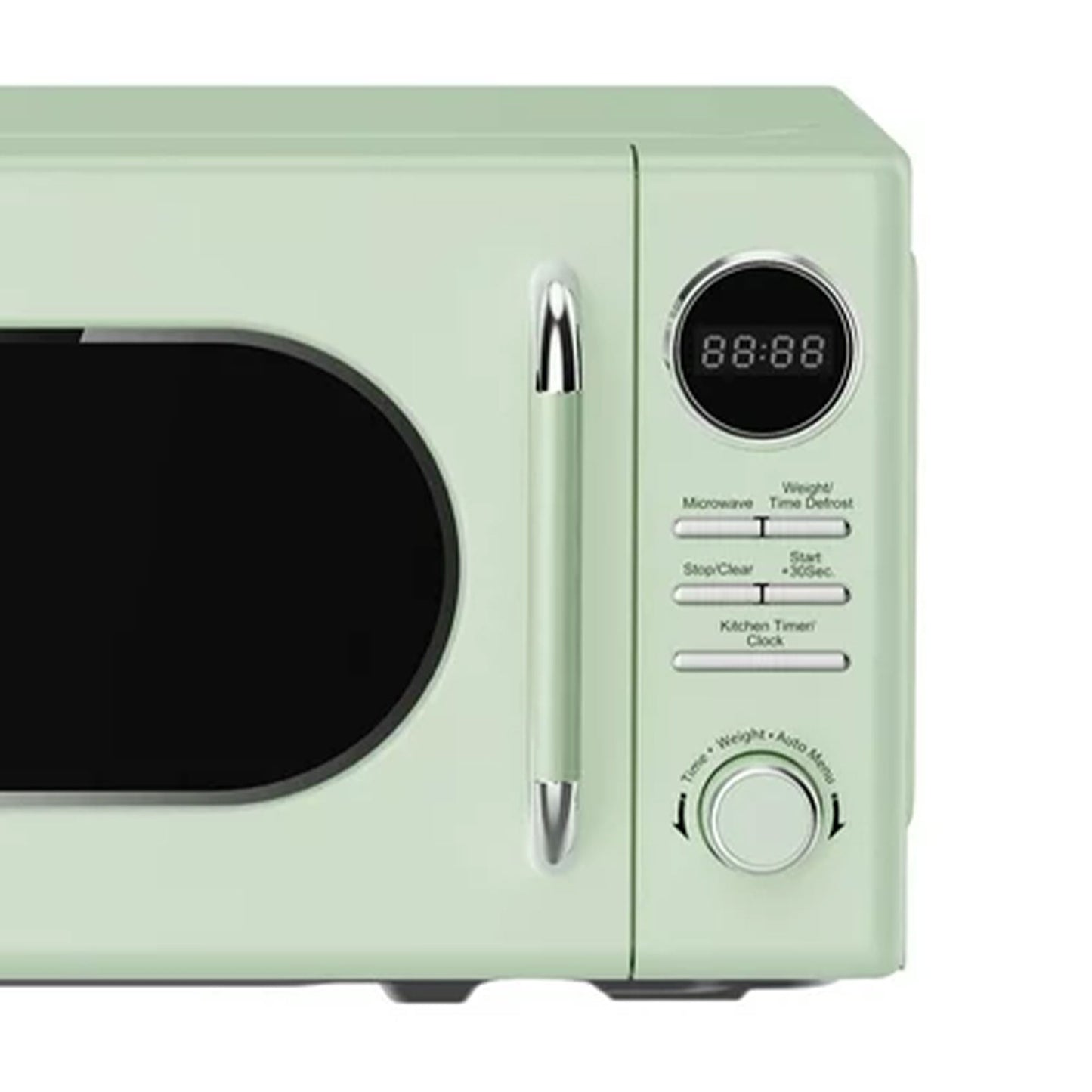Magic Chef 0.7 Cubic Feet 700W Small Classic Retro Countertop Microwave, Green