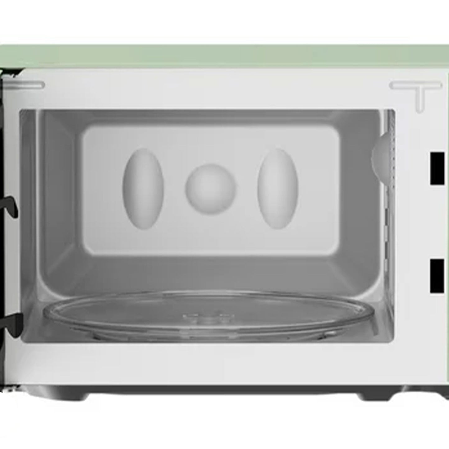 Magic Chef 0.7 Cubic Feet 700W Small Classic Retro Countertop Microwave, Green