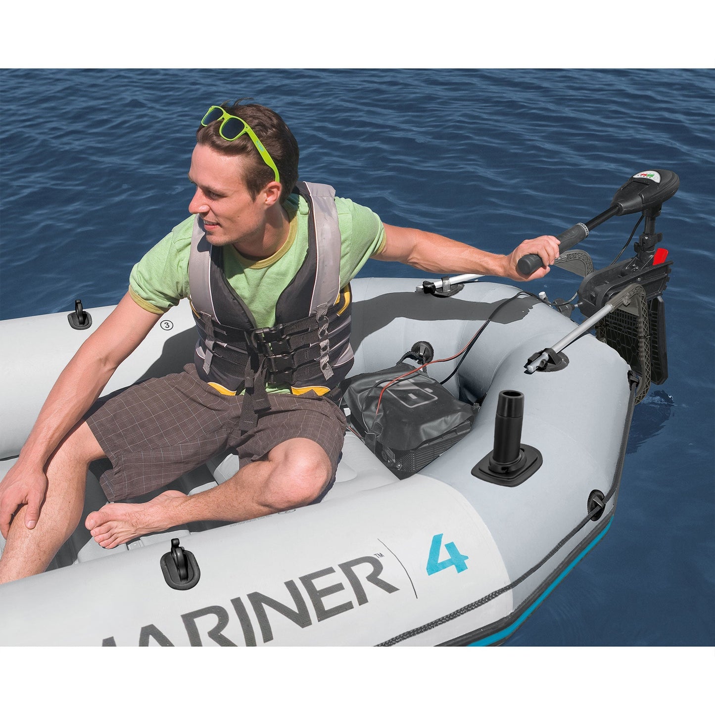 Intex Composite Motor Mount w/ Aluminum Supports for Inflatable Boat or Raft - Find Fresh Goods