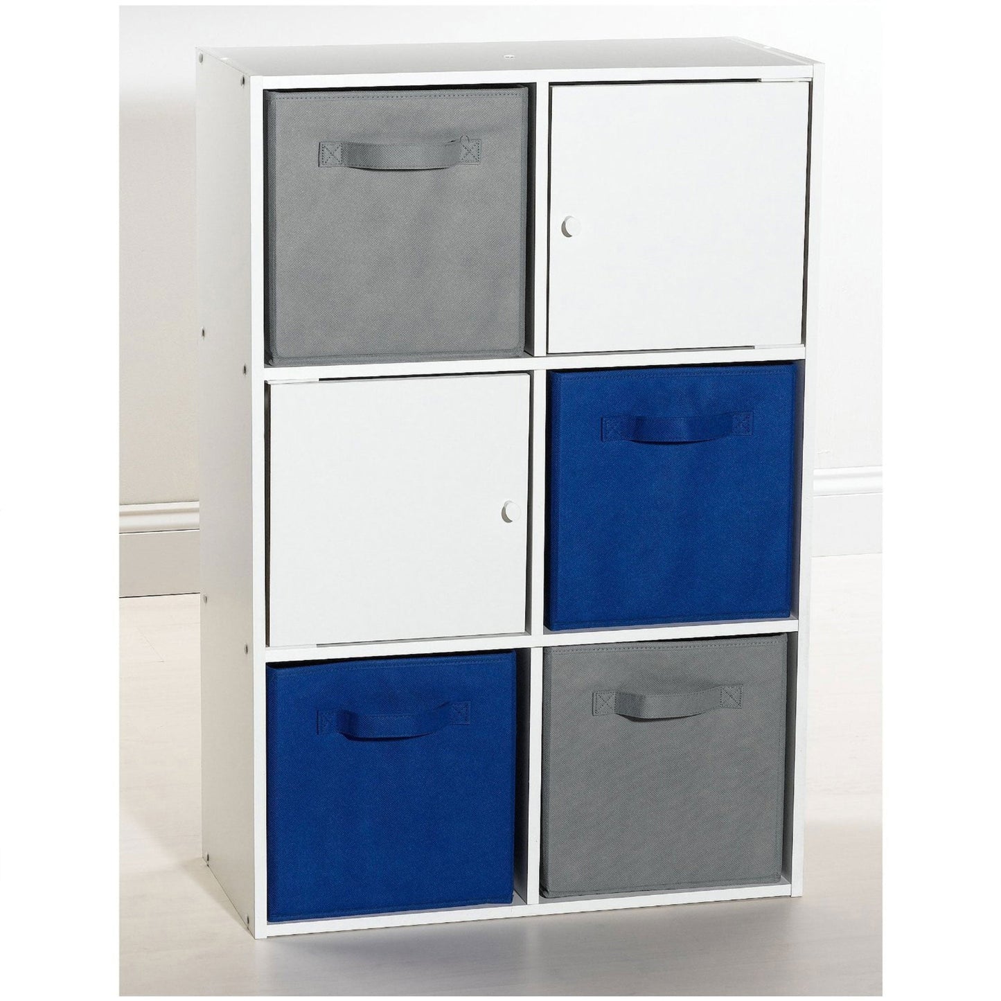 ClosetMaid Cubeicals Fabric Drawer, Open Storage Organizing Bin, Gray (2 Pack)