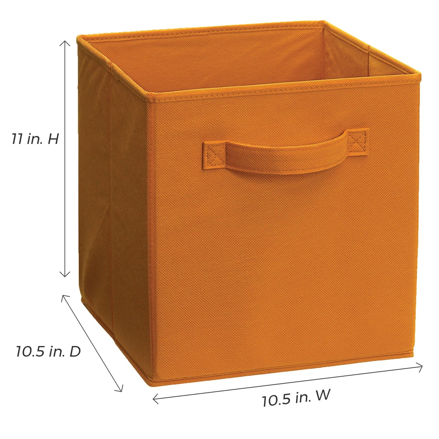ClosetMaid Cubeicals Fabric Drawer, Open Storage Organizing Bin, Orange (2 Pack)