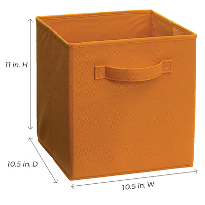 ClosetMaid Cubeicals Fabric Drawer, Open Storage Organizing Bin, Orange (2 Pack)