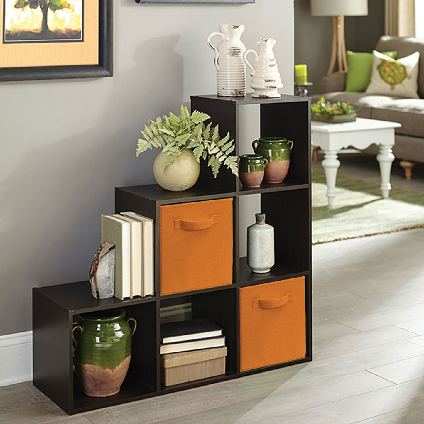 ClosetMaid Cubeicals Fabric Drawer, Open Storage Organizing Bin, Orange (2 Pack)