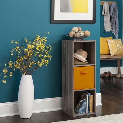 ClosetMaid Cubeicals Fabric Drawer, Open Storage Organizing Bin, Orange (2 Pack)