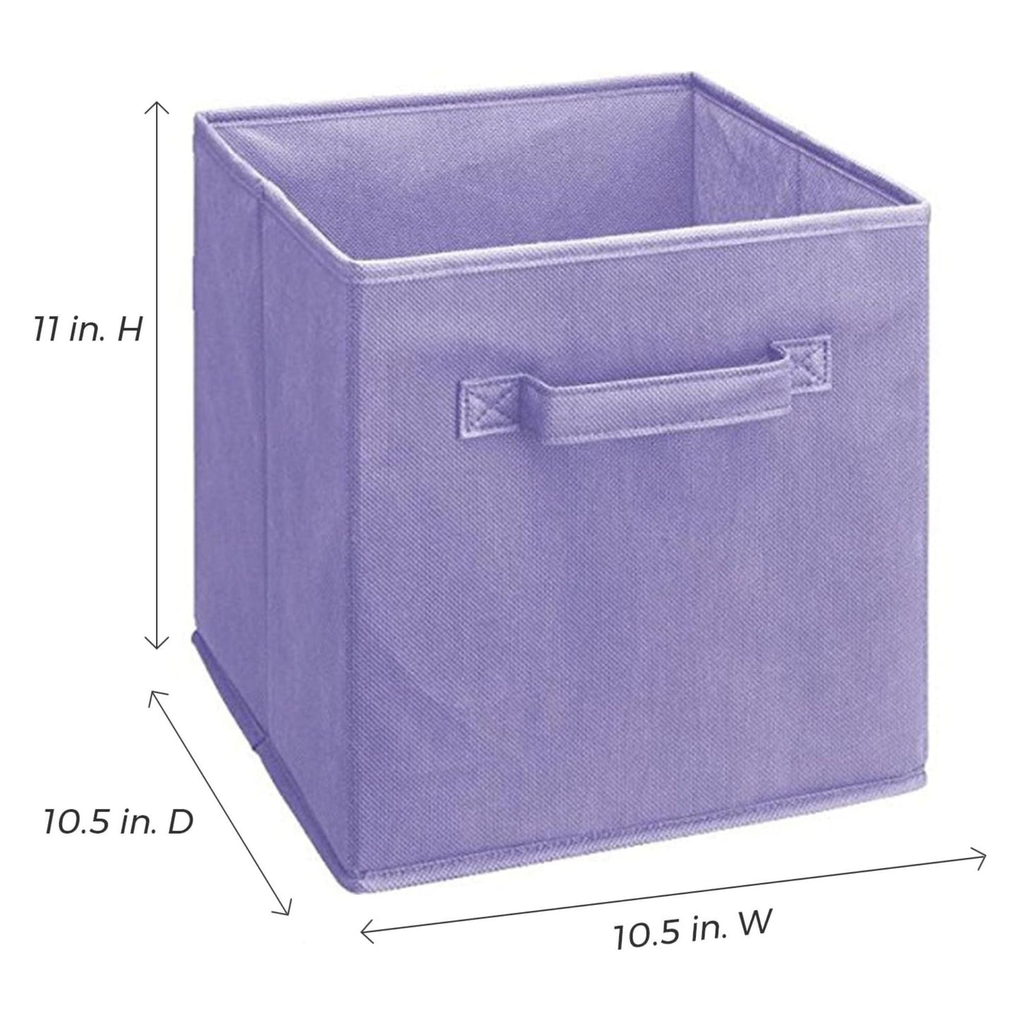 ClosetMaid Cubeicals Fabric Drawer, Open Storage Organizing Bin, Purple (2 Pack)