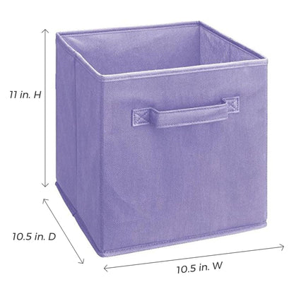 ClosetMaid Cubeicals Fabric Drawer, Open Storage Organizing Bin, Purple (2 Pack)