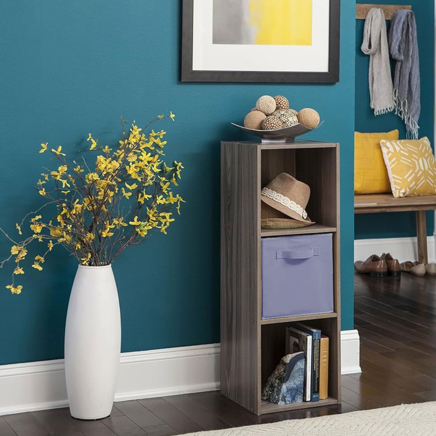 ClosetMaid Cubeicals Fabric Drawer, Open Storage Organizing Bin, Purple (2 Pack)