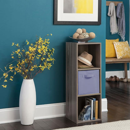 ClosetMaid Cubeicals Fabric Drawer, Open Storage Organizing Bin, Purple (2 Pack)