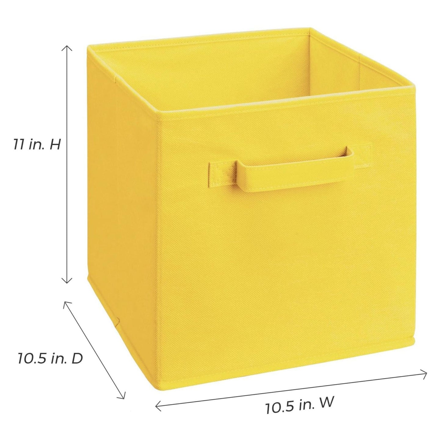 ClosetMaid Cubeicals Fabric Drawer, Open Storage Organizing Bin, Yellow