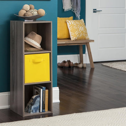 ClosetMaid Cubeicals Fabric Drawer, Open Storage Organizing Bin, Yellow