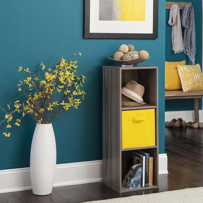 ClosetMaid Cubeicals Fabric Drawer, Open Storage Organizing Bin, Yellow