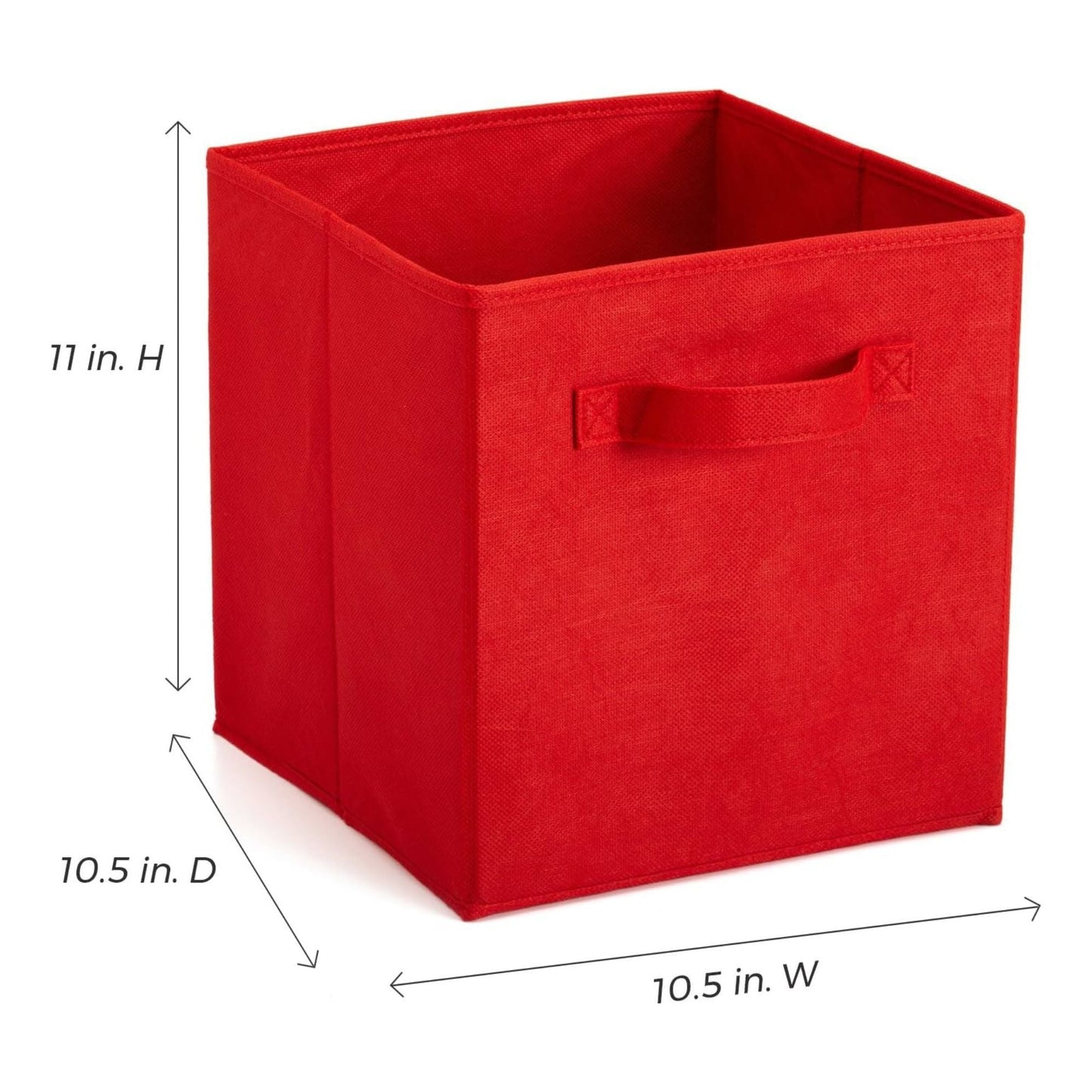 ClosetMaid Cubeicals Fabric Drawer, Open Storage Organizing Bin, Red (2 Pack)