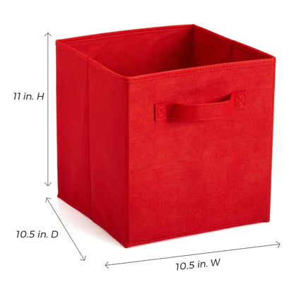 ClosetMaid Cubeicals Fabric Drawer, Open Storage Organizing Bin, Red (2 Pack)