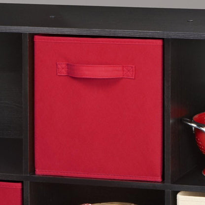 ClosetMaid Cubeicals Fabric Drawer, Open Storage Organizing Bin, Red (2 Pack)