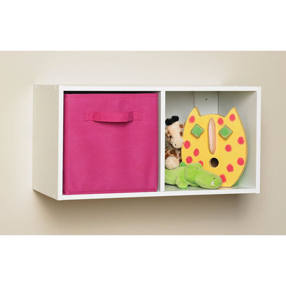 ClosetMaid Cubeicals Fabric Drawer, Open Storage Organizing Bin, Bright Pink