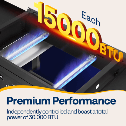 SPECSTAR 2-Burner 28" Foldable Propane Griddle, Portable Flat Top Gas Grill-30,000 BTU Propane Fuelled for Camping, Tailgating, BBQ