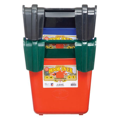 Little Giant 15 Quart Mountable Livestock & Pet Hook Over Bucket Feeder, Blue