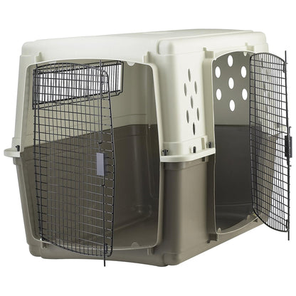 Pet Lodge 2-Door Pet Crate, Airline Approved Dog & Cat Carrier for Travel, XL