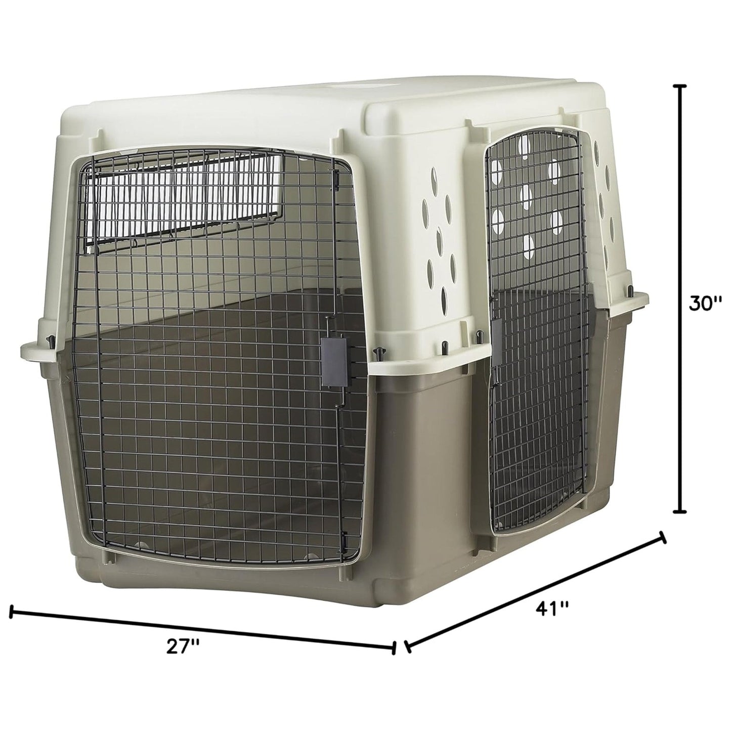 Pet Lodge 2-Door Pet Crate, Airline Approved Dog & Cat Carrier for Travel, XL