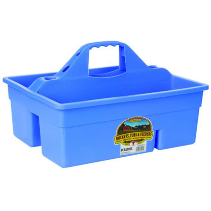 Little Giant DuraTote Plastic Box Organizer w/2 Compartment & Grip Handle, Berry