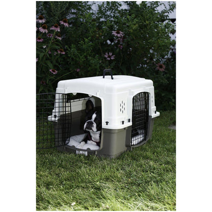 Pet Lodge 2-Door Pet Crate, Airline Approved Dog & Cat Carrier for Travel, Small