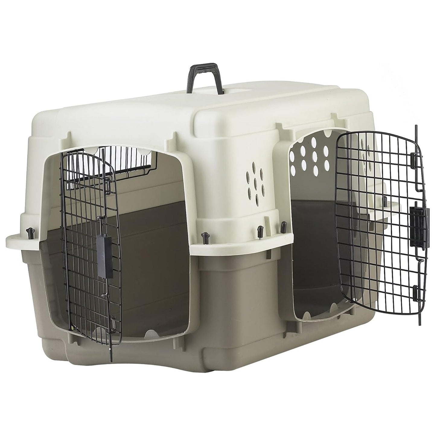 Pet Lodge 2-Door Pet Crate, Airline Approved Dog & Cat Carrier for Travel, Small