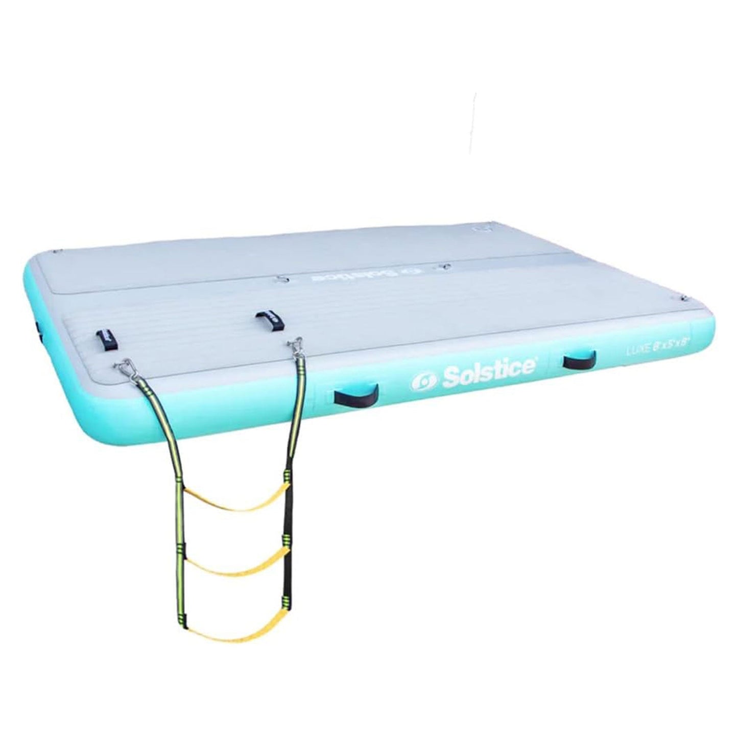 Solstice Original Inflatable LUXE Dock Platform 8' x 5' Floating Raft Water Mat