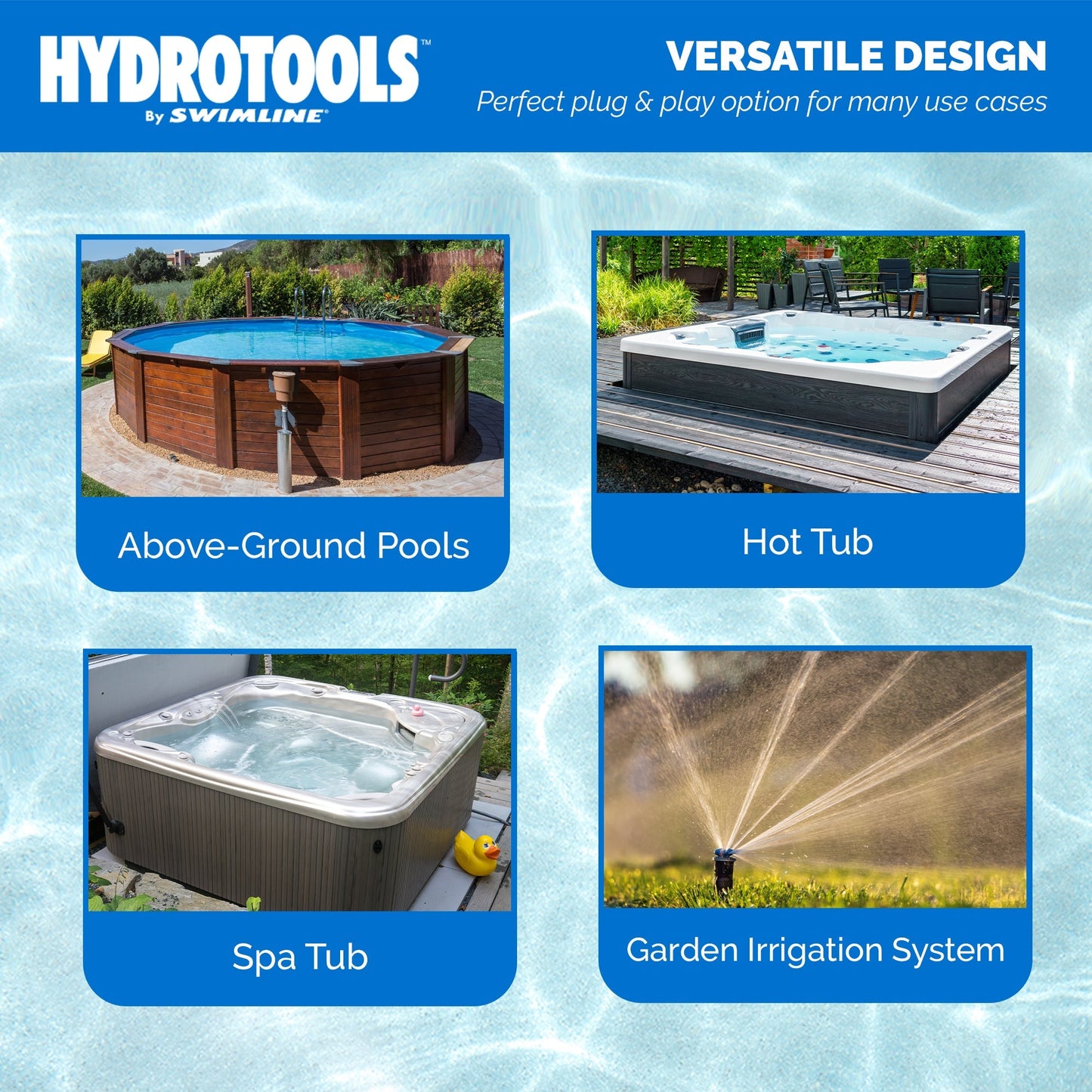 Swimline Hydrotools 75015 1.5 HP Replacement Pool Pump Motor for Inground Pumps