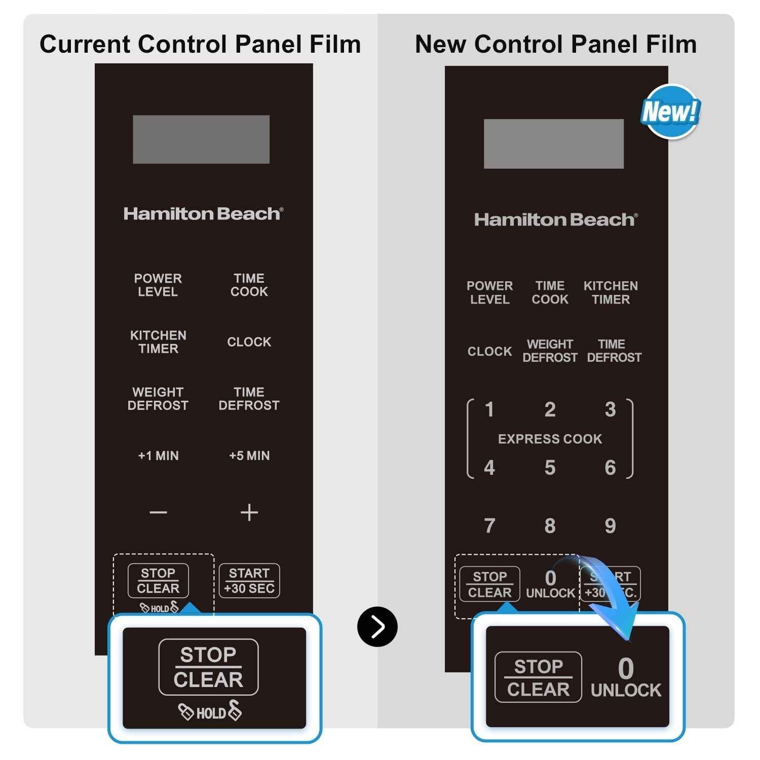 Hamilton Beach 1.6 Cu ft Sensor Cook Countertop Microwave Oven in Stainless Steel, New