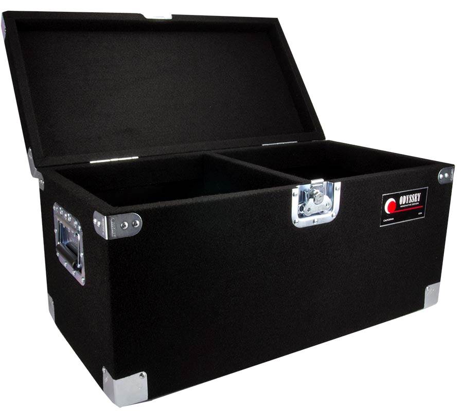 Odyssey CLP200P Carpeted Pro DJ Case w/ Detachable Lid for 200 LP Vinyl Records