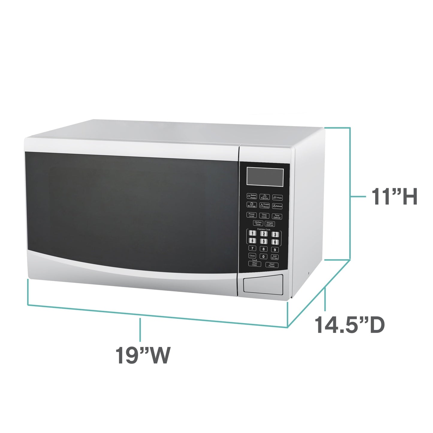 West Bend 0.9 cu. ft. Microwave Oven, in White (WBMW92W)