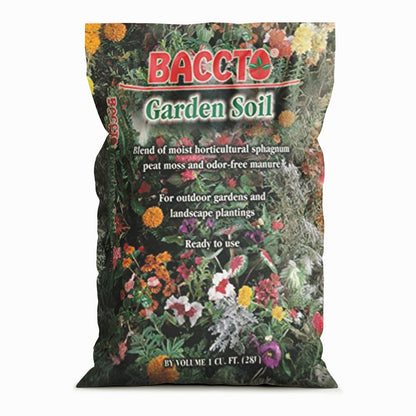 Michigan Peat Company BACCTO Garden Soil for Plants and Vegetables, 1 Cubic Foot