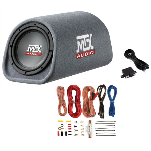 MTX AUDIO RT8PT 8" 240W Car Subwoofer & Soundstorm AKS8 8 Gauge Amp Wiring Kit - Find Fresh Goods