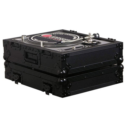 2 Odyssey FZ1200BL Technics 1200 Style Turntable Cases for Numark/Stanton Mixers