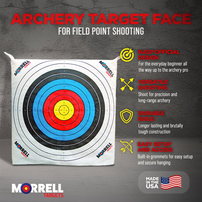 Morrell Targets Archery Target Face for Field Point Shooting Practice, 34" x 34"