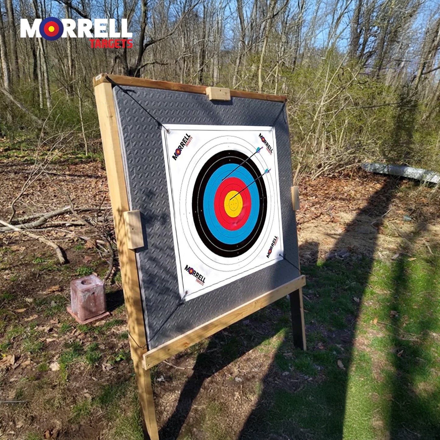 Morrell Targets Archery Target Face for Field Point Shooting Practice, 34" x 34"