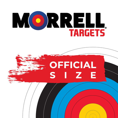 Morrell 40cm Bullseye Paper Face Shooting Targets, 16 x 16 Inches, 100 Count