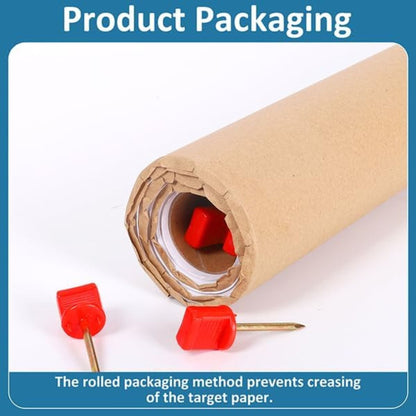 Morrell ASA Indoor Round Paper Face Shooting Targets, 17x17-Inch, 100 Count