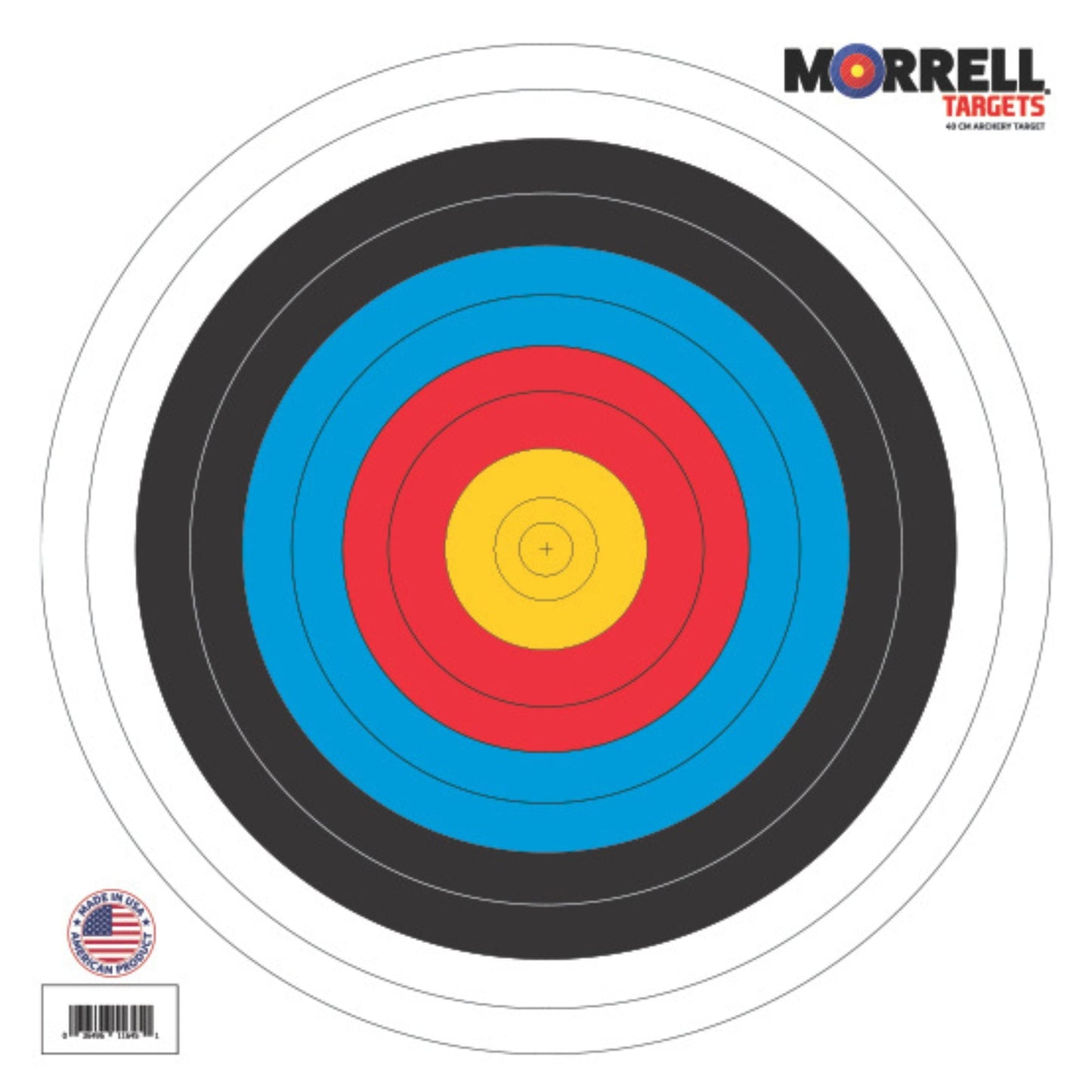 Morrell 60cm Bullseye Paper Face Shooting Targets, 24 x 24 Inches, 100 Count
