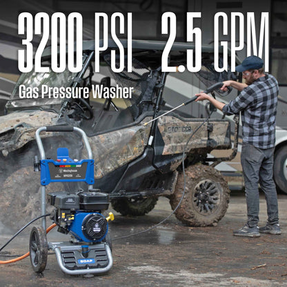 Westinghouse 3200-PSI, 2.5-GPM Gas Pressure Washer with 5 Nozzles & Soap Tank