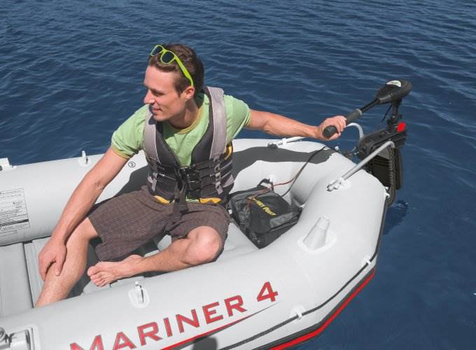 Intex 12V Transom Mount Boat Trolling Motor & Mounting Kit  68631E + 68624E - Find Fresh Goods