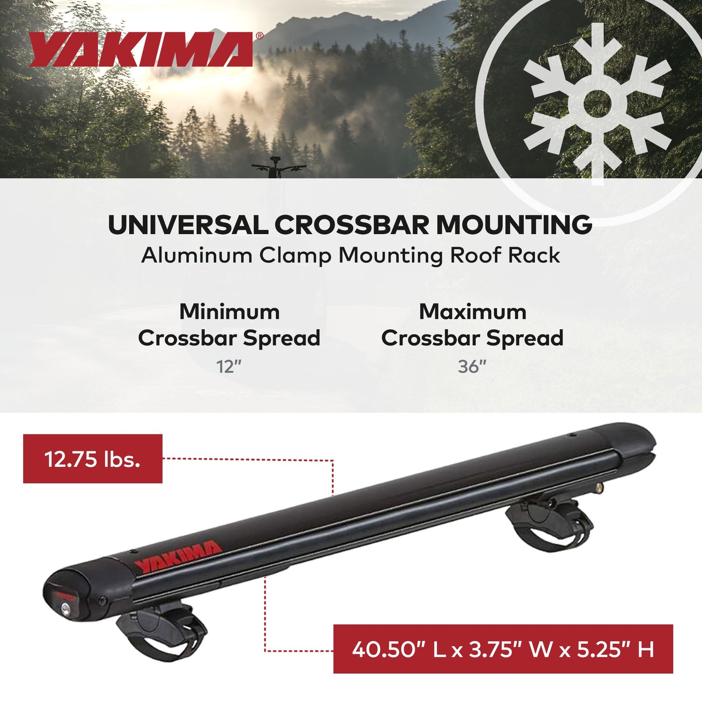 YAKIMA FatCat EVO 6 Skis or 4 Snowboards Mount Roof Rack, Fits T-Slot Crossbars - Find Fresh Goods