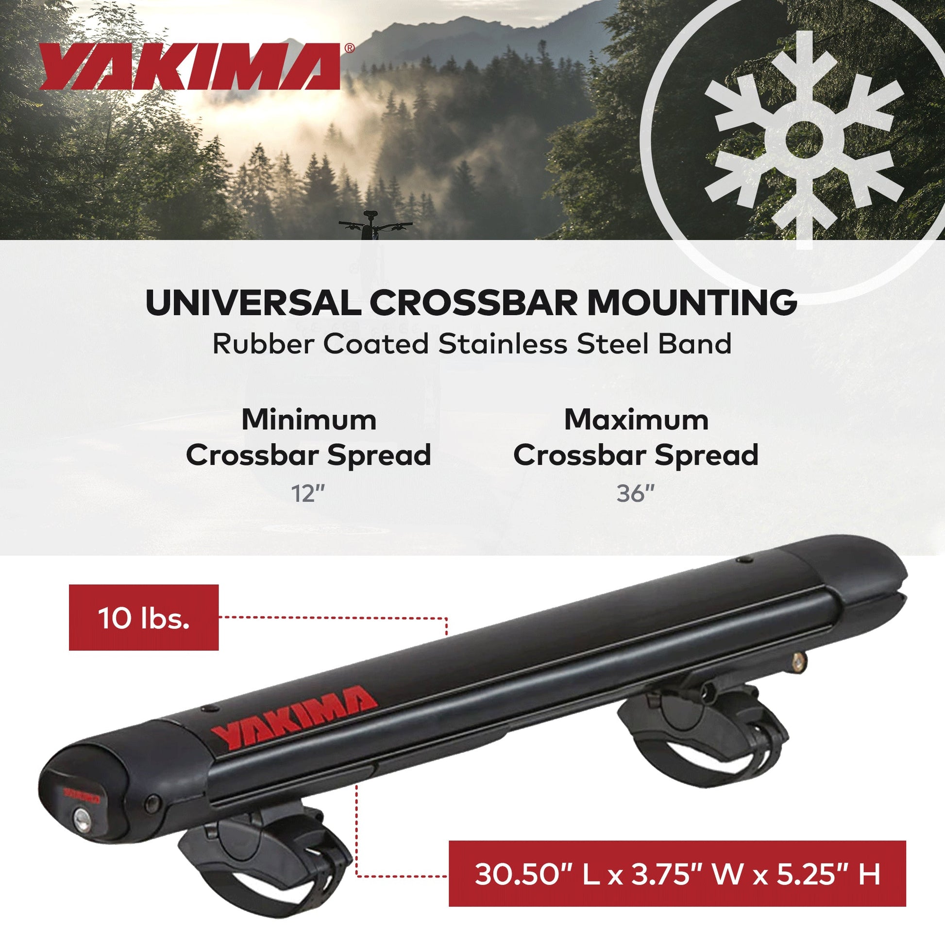 YAKIMA FatCat EVO 4 Skis or 2 Snowboards Mount Roof Rack, Fits T-Slot Crossbars - Find Fresh Goods
