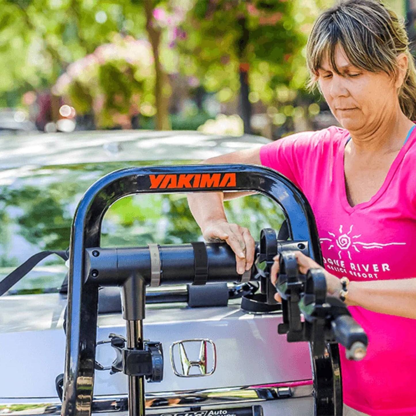 Yakima FullBack 2 Bike Capacity Trunk Bike Strap Rack with ZipStrips, Black - Find Fresh Goods