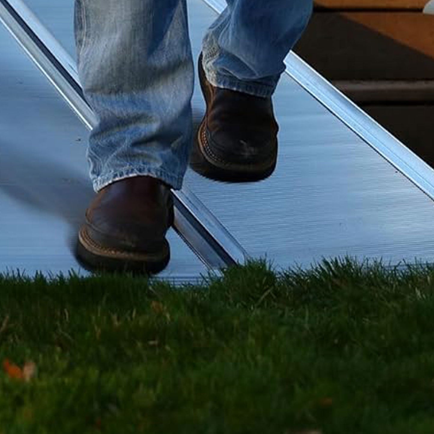 EZ-ACCESS TRAVERSE 2 Foot Aluminum Singlefold Portable Loading Ramp, Silver - Find Fresh Goods