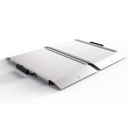 EZ-ACCESS TRAVERSE 2 Foot Singlefold Edgeless Portable Loading Ramp, Silver - Find Fresh Goods