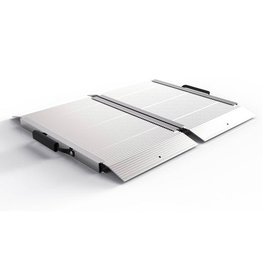 EZ-ACCESS TRAVERSE 2 Foot Singlefold Edgeless Portable Loading Ramp, Silver - Find Fresh Goods