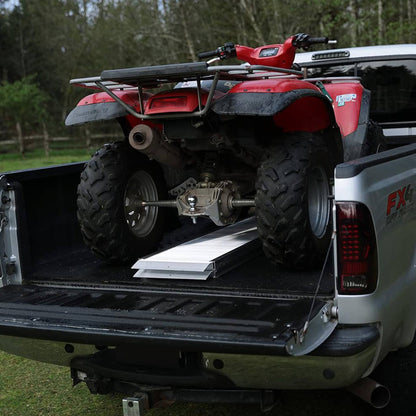 EZ-ACCESS TRAVERSE 2 Foot Singlefold Edgeless Portable Loading Ramp, Silver - Find Fresh Goods