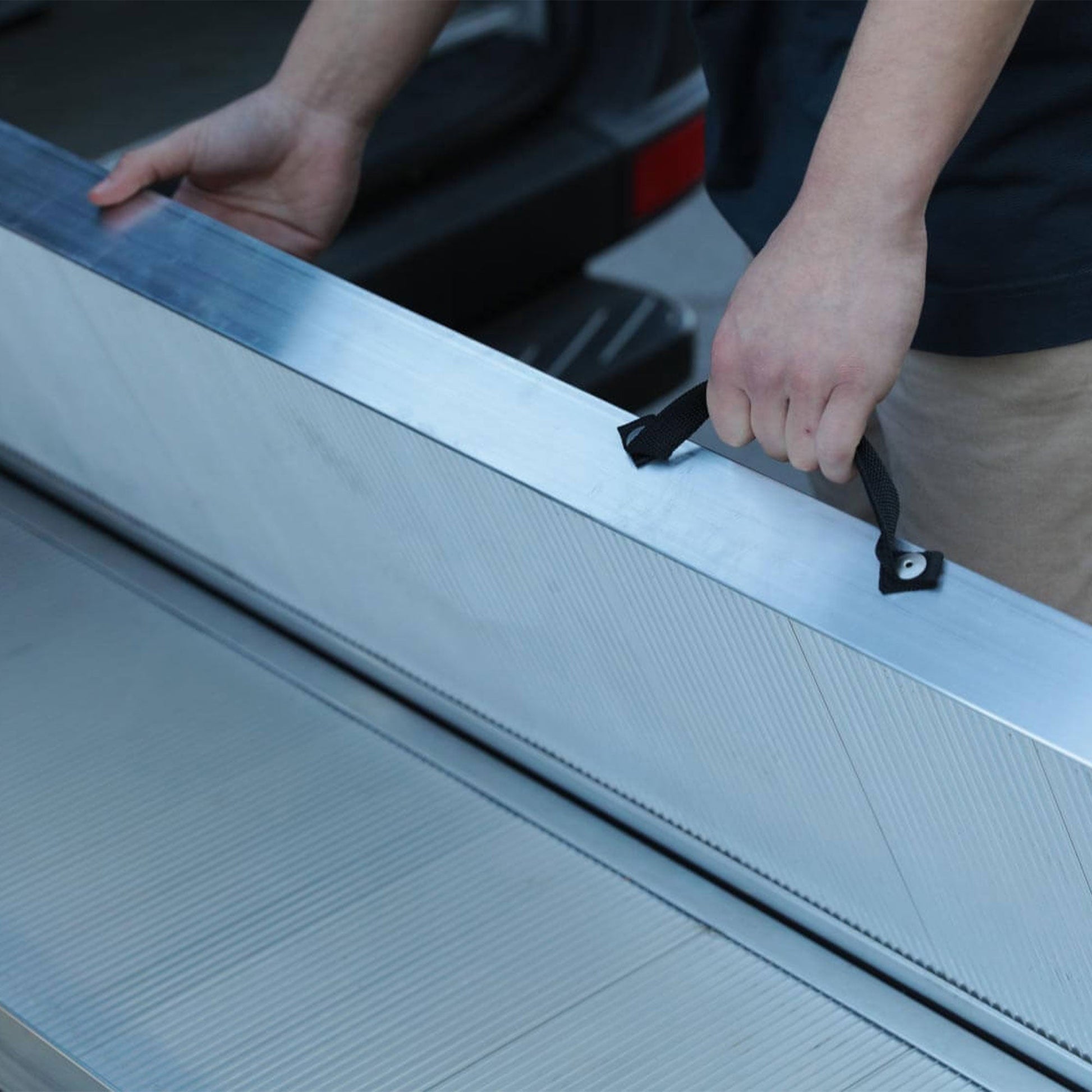 EZ-ACCESS TRAVERSE 6 Foot Aluminum Singlefold Portable Loading Ramp, Silver - Find Fresh Goods