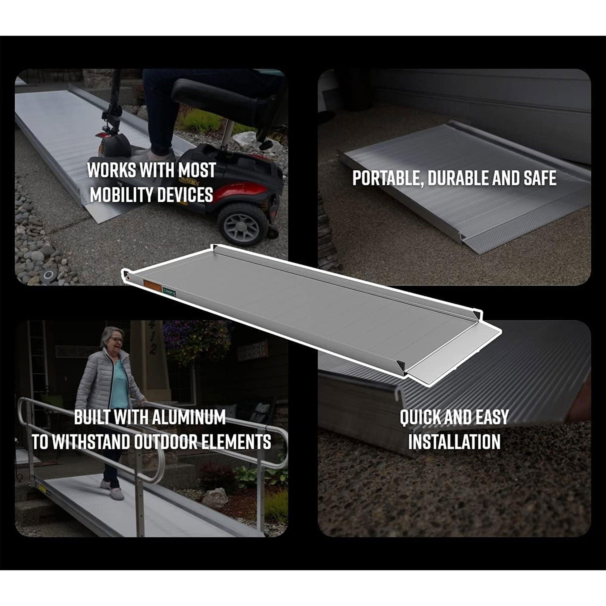 EZ-ACCESS GATEWAY 3G 3 Foot Solid Surface Aluminum Portable Wheelchair Ramp - Find Fresh Goods
